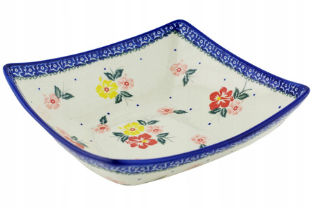 Miska kwadratowa 20 cm Ceramika Bolesławiec