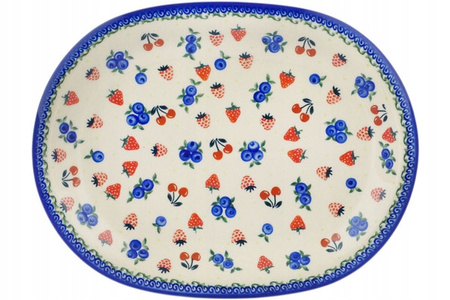 Talerz owalny 36 cm Ceramika Bolesławiec