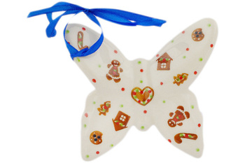 Zawieszka Motyl Ceramika Bolesławiec