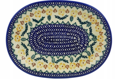Talerz owalny 29 cm Ceramika Bolesławiec