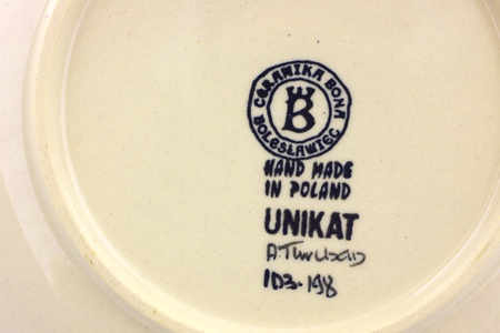 Talerz 19 cm Ceramika Bolesławiec 2 gatunek