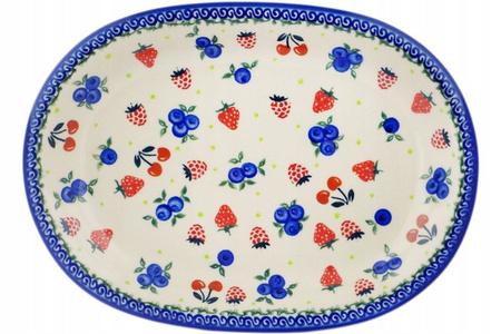 Talerz owalny 29 cm Ceramika Bolesławiec