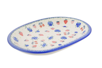 Talerz owalny 29 cm Ceramika Bolesławiec