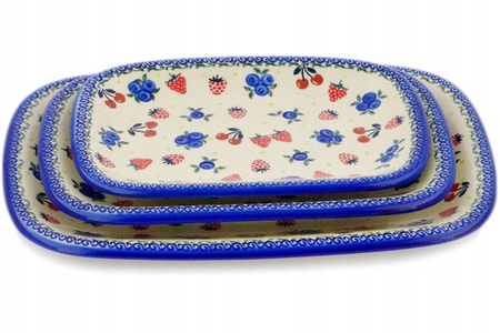 Komplet Półmisków Ceramika Bolesławiec