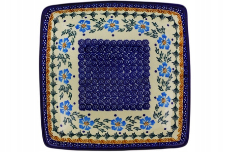 Miska kwadratowa 20 cm Ceramika Bolesławiec