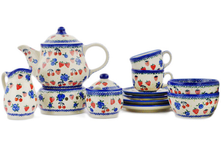 Serwis śniadaniowo-kawowy Ceramika Bolesławiec