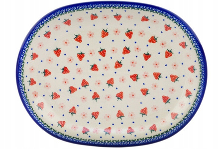 Talerz owalny 36 cm Ceramika Bolesławiec