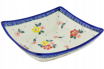 Miska kwadratowa 20 cm Ceramika Bolesławiec