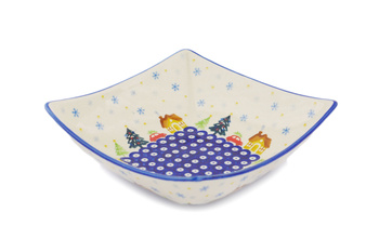 Miska kwadratowa 20 cm Ceramika Bolesławiec