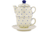 Zestaw Imbryczek z filiżanką Ceramika Bolesławiec