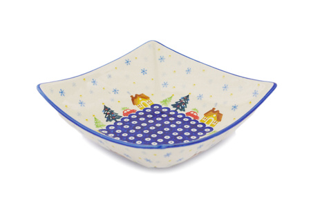 Miska kwadratowa 20 cm Ceramika Bolesławiec 2 gatunek