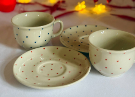 Zestaw Filiżanek 220 ml Ceramika Bolesławiec