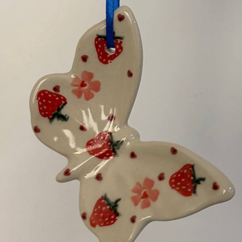 Zawieszka motyl Ceramika Bolesławiec