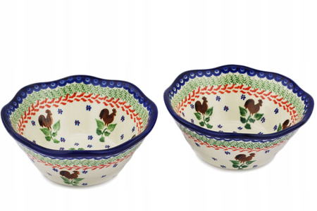 Miska falowana 18 cm Ceramika Bolesławiec