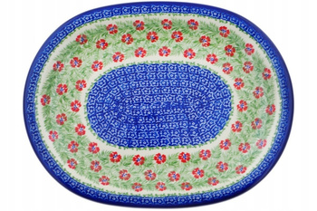 Talerz owalny 36 cm Ceramika Bolesławiec