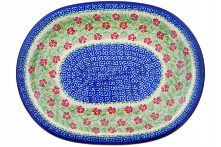 Talerz owalny 36 cm Ceramika Bolesławiec