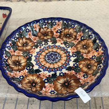 Naczynie do zapiekania na tartę 20 cm Ceramika Bolesławiec