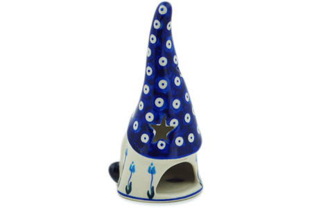 Świecznik krasnal gnom Ceramika Bolesławiec 2 gatunek