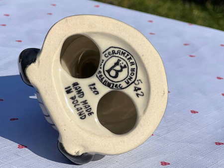 Świecznik krasnal gnom Ceramika Bolesławiec 2 gatunek