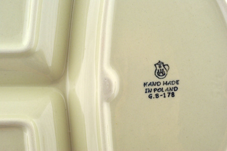 Talerz dzielony Ceramika Artystyczna 2 gatunek