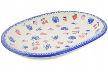 Talerz owalny 29 cm Ceramika Bolesławiec