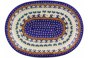 Talerz owalny 29 cm Ceramika Bolesławiec