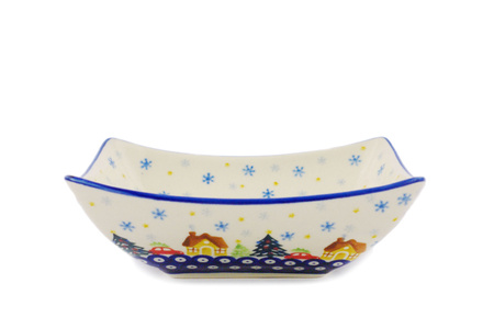 Miska kwadratowa 20 cm Ceramika Bolesławiec 2 gatunek