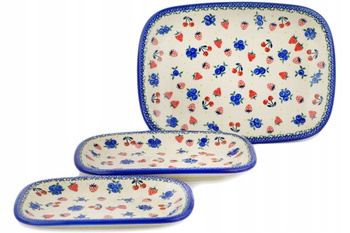 Komplet Półmisków Ceramika Bolesławiec