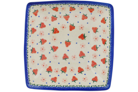 Miska kwadratowa 20 cm Ceramika Bolesławiec