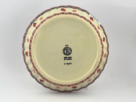 Forma do pieczenia 20 cm Ceramika Bolesławiec 2 gatunek