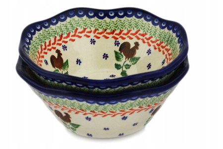 Miska falowana 18 cm Ceramika Bolesławiec