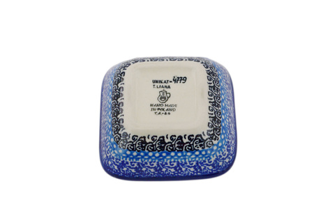 Miseczka 8 cm kwadratowa Ceramika  Artystyczna Bolesławiec 2 gatunek