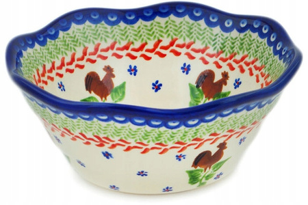 Miska falowana 18 cm Ceramika Bolesławiec