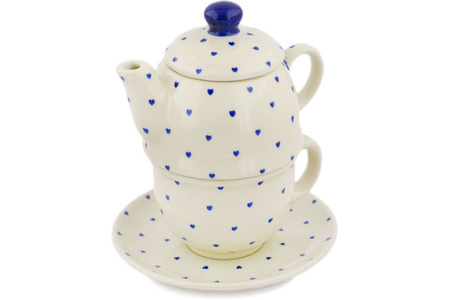 Zestaw Imbryczek z filiżanką Ceramika Bolesławiec