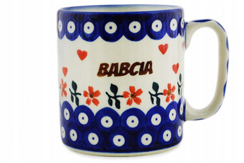 Kubek z napisem Babcia 350 ml Ceramika Bolesławiec