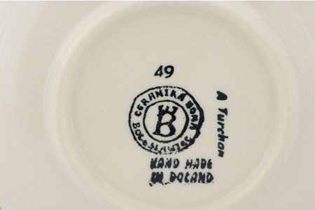 Zestaw Imbryczek z filiżanką Ceramika Bolesławiec