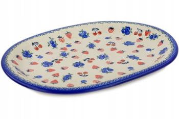 Talerz owalny 36 cm Ceramika Bolesławiec