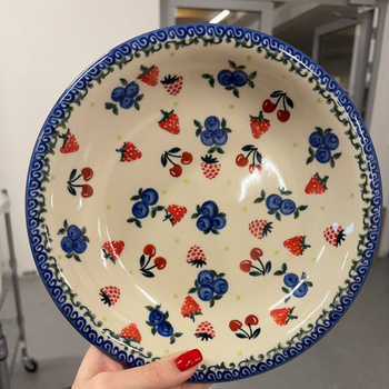 Talerz głęboki na zupę 22 cm Ceramika Bolesławiec