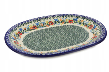 Talerz owalny 36 cm Ceramika Bolesławiec