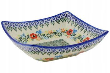 Miska kwadratowa 20 cm Ceramika Bolesławiec