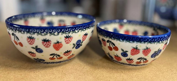 Zestaw miseczek x2 16 cm Ceramika Bolesławiec