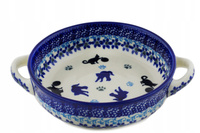 Rondel z uszami Ceramika Bolesławiec